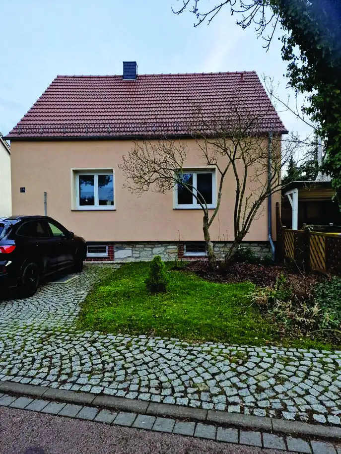 Einfamilienhaus von 1956 in Merseburg nach dem Einbau einer Wärmepumpe